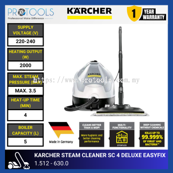 KARCHER SC4  STEAM CLEANER EASYFIX | 1.512 - 630.0 [ NEW IN WHITE ]