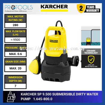 KARCHER SP 9.500 DIRT SUBMERSIBLE DIRTY WATER PUMP *EU | 1.645-800.0