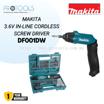 MAKITA 3.6V IN-LINE CORDLESS SCREW DRIVER DF001DW