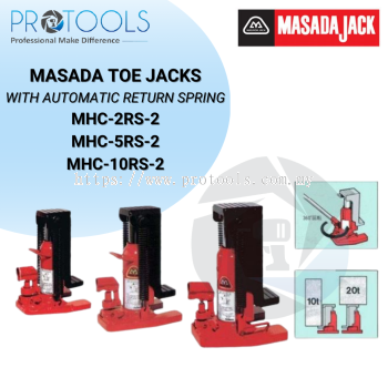 MASADA TOE JACKS WITH AUTOMATIC RETURN SPRING | MHC-2RS-2 | MHC-5RS-2 | MHC-10RS-2