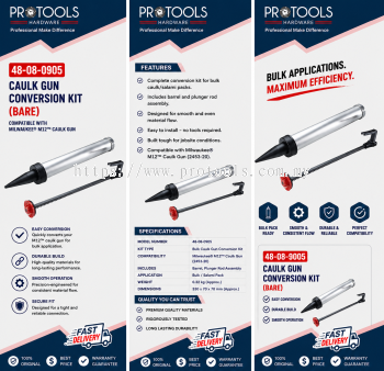 600ml Sausage Conversion Kit for M12™ Caulk & Adhesive Gun