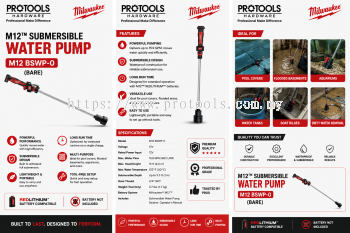 M12™ HYDROPASS™ Stick Water Pump (Bare)