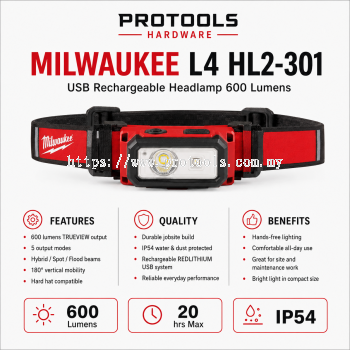 Milwaukee L4 HL2-301