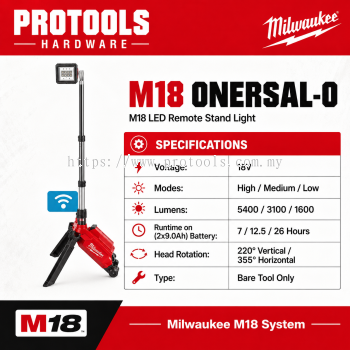 M18™ 5400 Max Lumens LED Remote Stand Light (Bare)