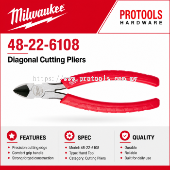 8" (203mm) Comfort Grip Diagonal Cutting Pliers
