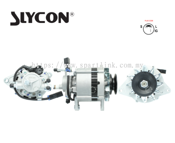 Alternator Hicom Perkasa 2.8 Diesel Y1997-Y2005 (SLYCON) 12V 75A 3Pin V-BELT with Pump New