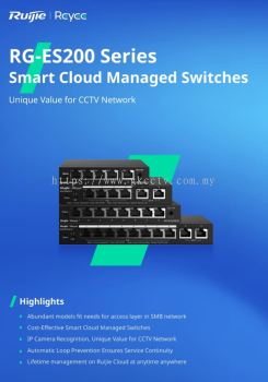 RG-ES200 SERIES SMART CLOUD MANAGED SWITCHES