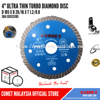 ULTRA THIN TURBO DIAMOND SAW BLADE