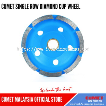 SEGMENTED SINGLE ROW CUP GRINDING DIAMOND WHEEL 