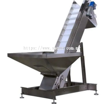 BUCKET HOPPER ELEVATOR WITH FULLY AUTOMATIC LIFTING AND HOPPER MIXER