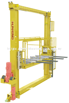  Double Workstation Dual Column Warehouse Stacker Crane