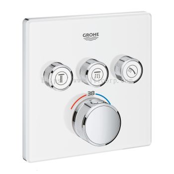 29157LS0 + 35600000 Grohtherm SmartControl Thermostat for concealed installation with 3 valves + Rapido SmartBox Universal rough-in box