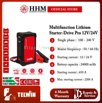 TELWIN Multifunction Lithium Starter-Drive Pro 12V/24V