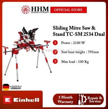 EINHELL Sliding Mitre Saw 10 Inch TC-SM 2534 Dual (With Stand / Mitre Saw ONLY)