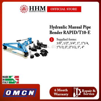 OMCN Hydraulic Manual Pipe Bender (3/8-4 Cap) RAPID/T10-E
