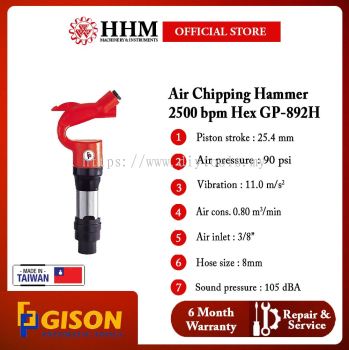GISON Air Chipping Hammer 2500 bpm Hex (GP-892H)