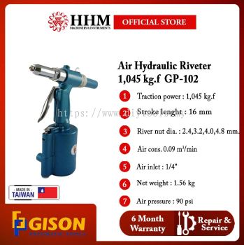 GISON Air Hydraulic Riveter 1,045 kg.f (GP-102)