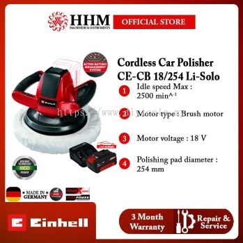 EINHELL Cordless Car Polisher Set (CE-CB 18/254 Li-Solo)