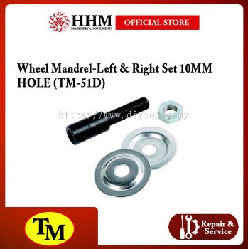 TM Wheel Mandrel-Left & Right Set 10MM HOLE (TM-51D)