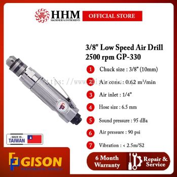 GISON 3/8" Low Speed Air Drill 2500 rpm (GP-330)