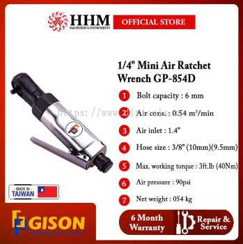 GISON 1/4" Mini Air Ratchet Wrench 30 ft.lb (GP-854D)