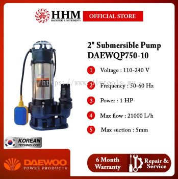 DAEWOO 2" Submersible Pump (DAEWQP750-10)