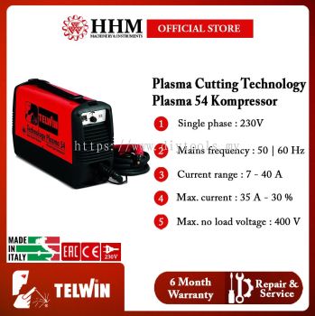 TELWIN Plasma Cutting Machine �C Technology Plasma 54 Kompressor