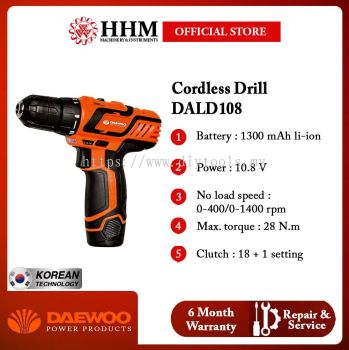DAEWOO Cordless Drill DALD108