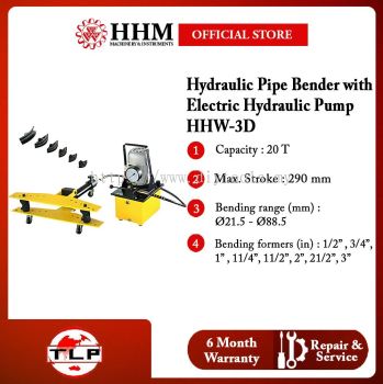 TLP HUANHU Hydraulic Pipe Bender with Electric Hydraulic Pump (HHW-3D)