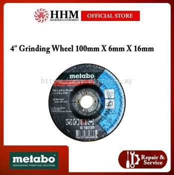 METABO 4¡å Grinding Wheel 100mm X 6mm X 16mm