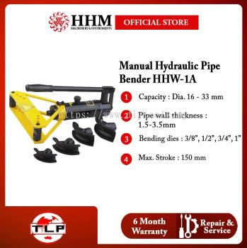 HUANHU Manual Hydraulic Pipe Bender HHW-1A