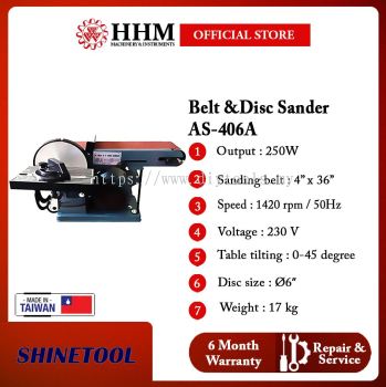 SHINETOOL Belt And Disc Sander (AS-406A)
