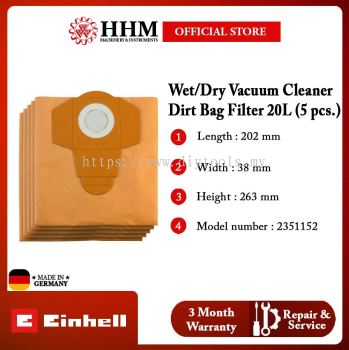 EINHELL Dirt Bag Filter 30 L 5pcs/box (2351152)