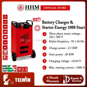 TELWIN Battery Charger and Starter C Energy 1000 Start