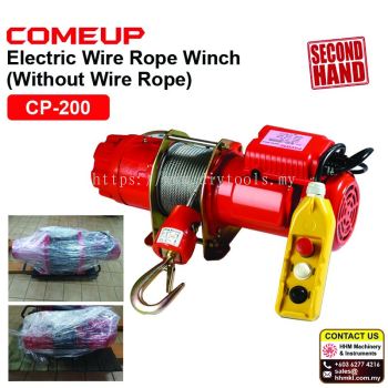 COMEUP [SECOND HAND / USED] Electric Wire Rope Winch CP-200 (Without Wire Rope)