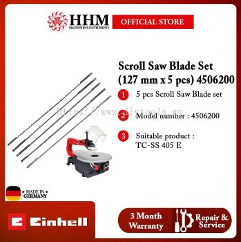 EINHELL Spare Part Accessories - Scroll Saw Blade Set (127 mm x 5 pcs) - 4506200