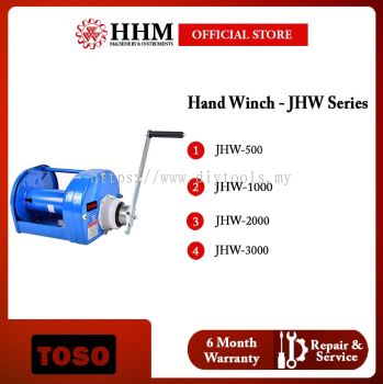 TOSO Hand Winch - JHW Series (0.5 - 3 Ton x Max. Capacity 40 m)