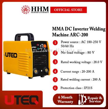UTEQ MMA DC Inverter Welding Machine (ARC-200)