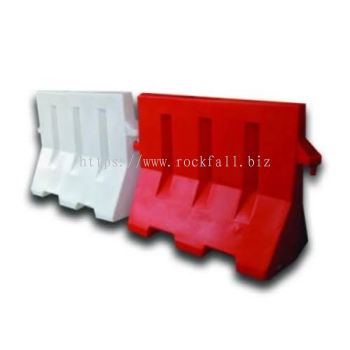 Plastic Road Barrier (White/Red)