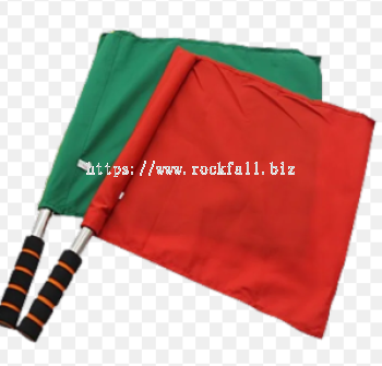 Dual Colour Traffic Control Flag �C Red/Green