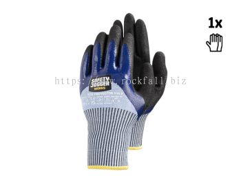 Safety Jogger ECOPROTECTOR  4X44C Cut Resistant Safety Gloves Malaysia | HPPE Double Nitrile Coated 