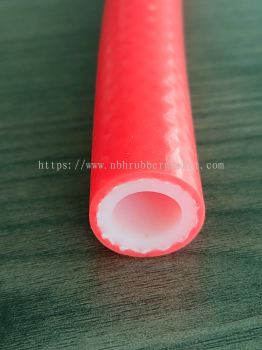 Red Cloth Insertion Silicone Hose (Food Grade)