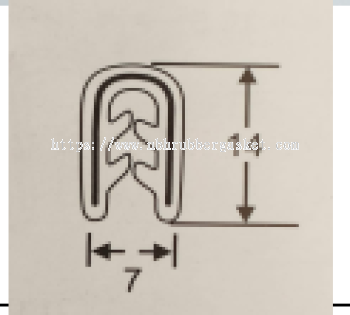 PC714 EPDM Clip On Door Seal