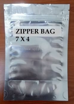 ALUMINIUM ZIPPER BAG (7x4)