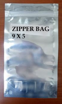 ALUMINIUM ZIPPER BAG (9x5)