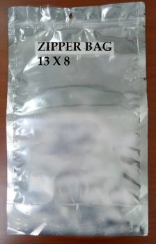 ALUMINIUM ZIPPER BAG (13x8)