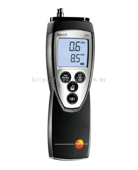 TESTO 512 Differential Pressure Meter for 020 hPa