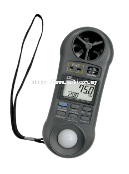 LUTRON LM-8010 4 in 1, Anemometer with Air flow (CMM,CFM) + Humidity meter + Light meter + Thermomet