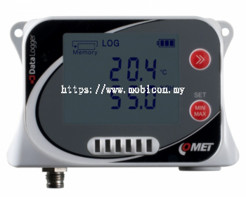 COMET U3631 Temperature and humidity data logger with connector for another temperature probe