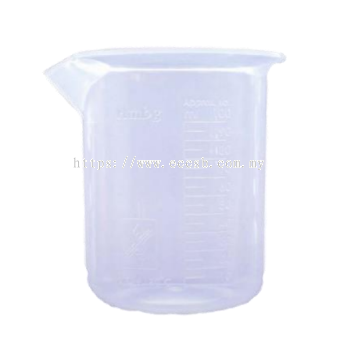 Beaker Plastic, Moulded Graduation (Brand: AZLON)